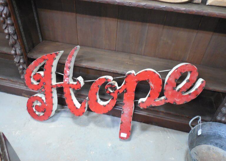 hope spelled out in red letters on sign - image by Rebecca Matthews from Pixabay