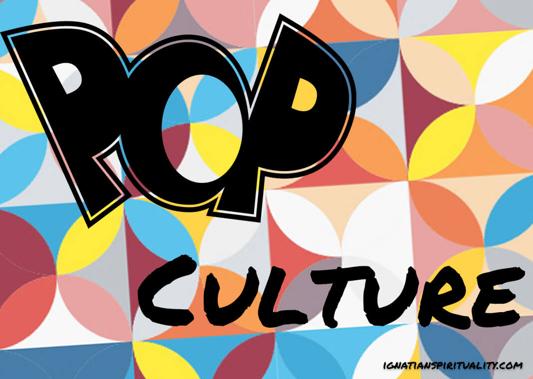 Pop Culture text over geometric background. Background: shuoshu/DigitalVision/Getty Images. Pop text by: Clker-Free-Vector-Images from Pixabay.