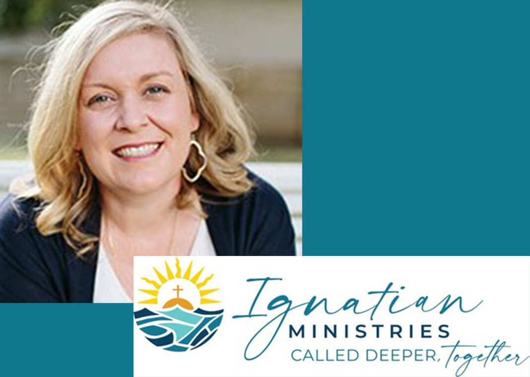 Becky Eldredge and Ignatian Ministries logo