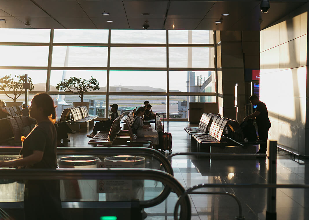 waiting at the airport - photo by Manki Kim on Unsplash