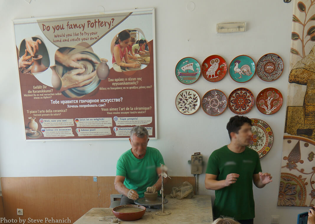 potter in Greece - photo by Steve Pehanich