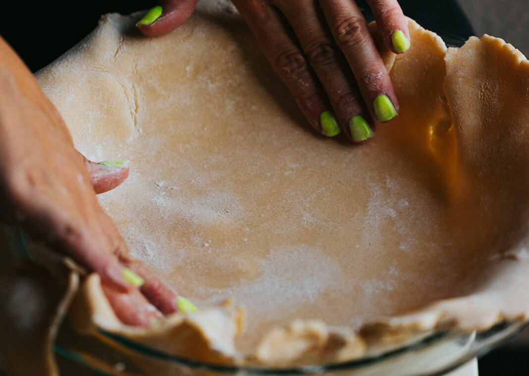 making homemade pie crust - photo by Nathan Dumlao on Unsplash